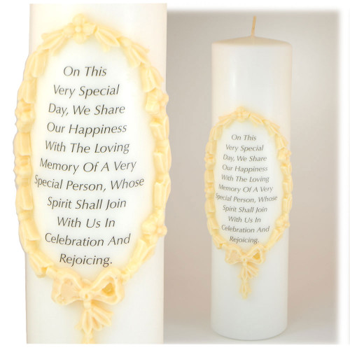 Memorial Pillar Candle for Weddings