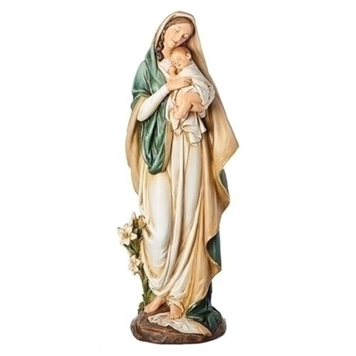 モ*チ様 Madonna THE  BOX Madonna and Child Figurine 16.25IN | St. Patrick's Guild