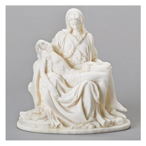 White Pieta Figurine 8.5IN