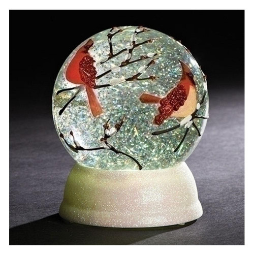 Cardinal Snow Globe 4-3/4" high