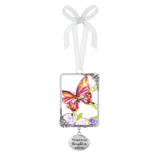 Always in My Thoughts Butterfly Ornament