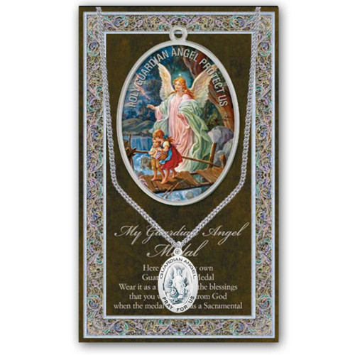 Guardian Angel Pewter Pendant