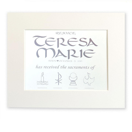 Personalized Sacramental Print
