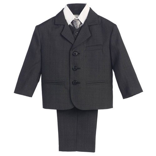 5-Piece Dark Grey Boy's Suit