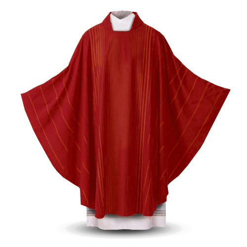Red Chasuble in Rayada
