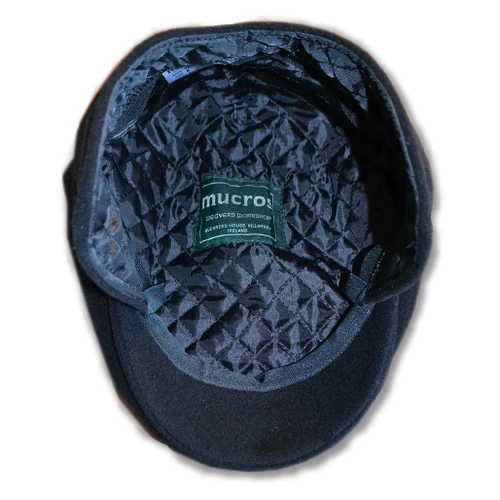 Inside the Trinity Men's Wool Cap with Ear Flaps