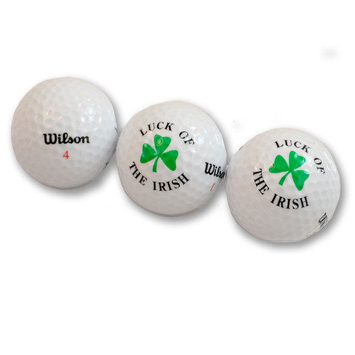Set of 3 Lucky Irish Golf Balls