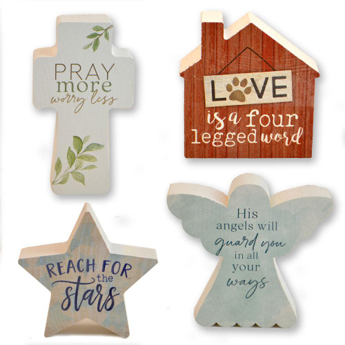 Inspirational Tabletop Plaques 4 Asst