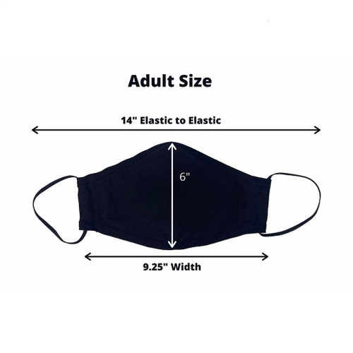 Religious Face Mask with Cross for Coronavirus with adult measurements