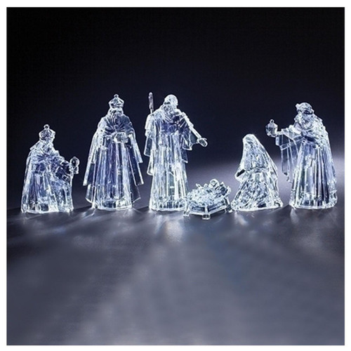 6 pc Nativity Set in Acrylic