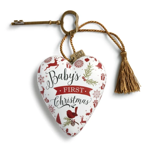 Baby's First Christmas Art Heart