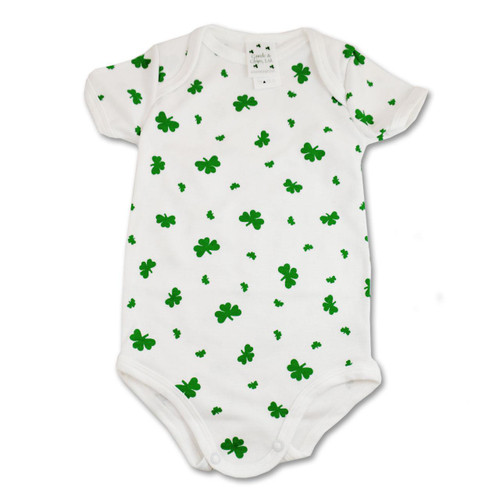 Infant Shamrock One Piece with Short Sleeves