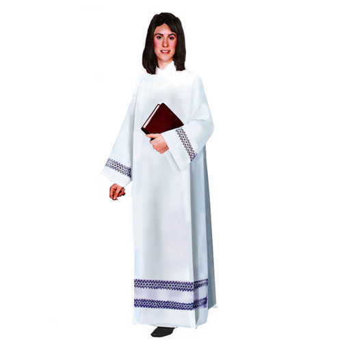 4995 Women's Alb Poly/Linen with Lace