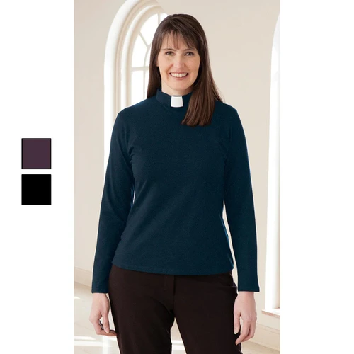 3410 Long Sleeve Knit Tab Shirt Dk Teal