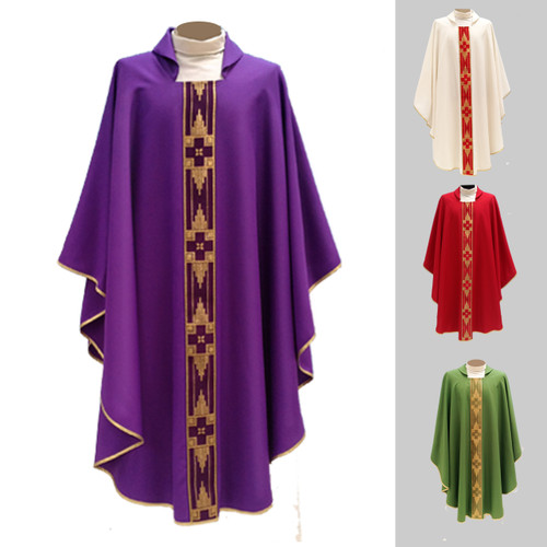 513 Purple Chasuble in Primavera | St. Patrick's Guild