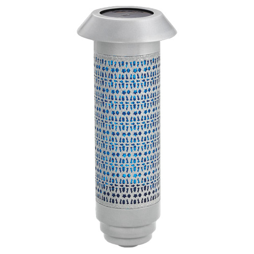 9872PCF Filigree Cemetery Light Blue Globe
