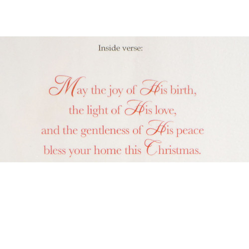 Sentiment inside Nativity Boxed Christmas Cards Sentiment inside Nativity Boxed Christmas Cards