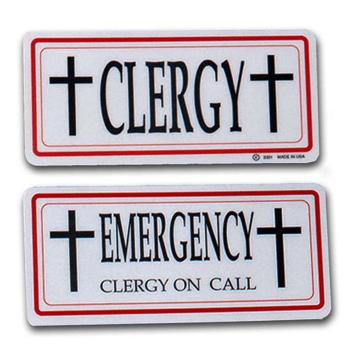 K3301 Clergy Emergency Sign