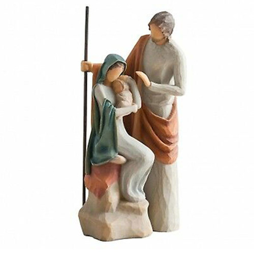 "A Child is Born" Holy Family Figurine