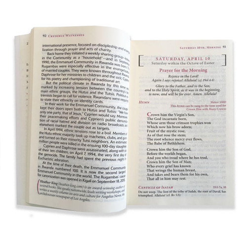 Inside pages of the Magnificat Regular Print