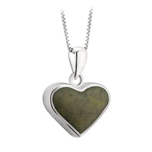 Éireloom Sterling Silver Connemara Heart Pendant