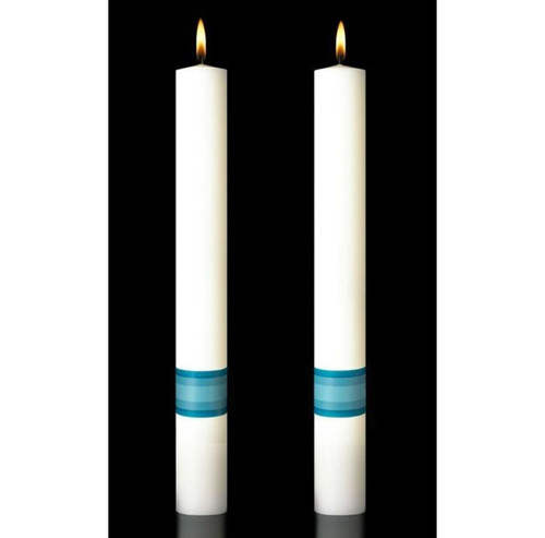 Divine Mercy Complementing Altar Candles Pair