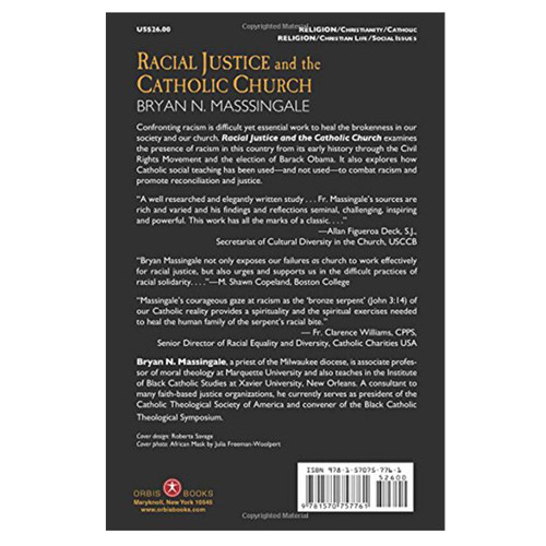 Back Cover of Racial Justice and the Catholic Church
