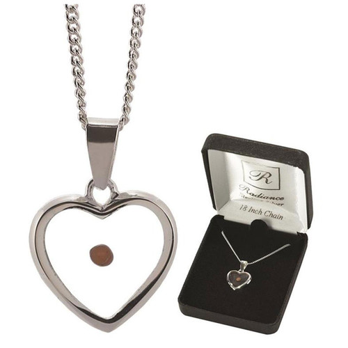 Sterling Silver Mustard Seed necklace with jewelry gift box