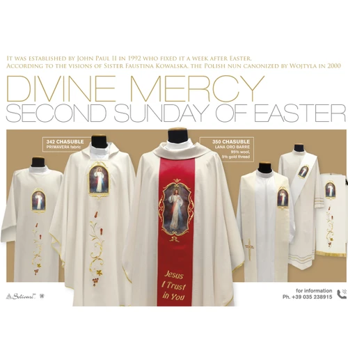 342 Divine Mercy Chasuble in Primavera | Advertisement