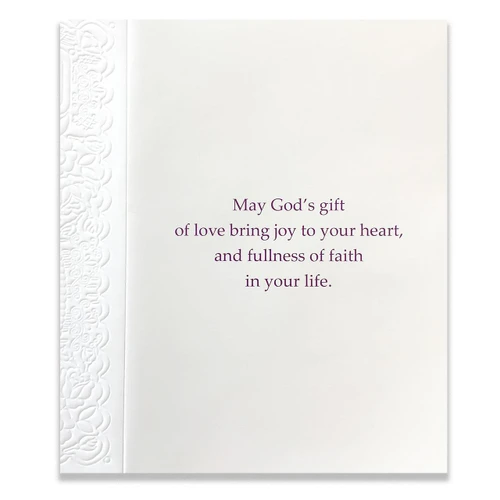 Godchild Baptism Card Detail