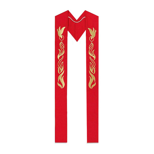 NC923 Pentecost Clergy Overlay Stole
