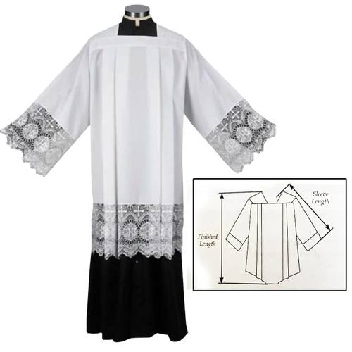 IHS Lace Edged Surplice