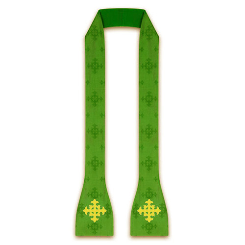 3978 Green Inner Stole for Roman Chasuble