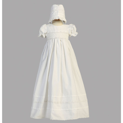 Image of Marie Cotton Christening Gown