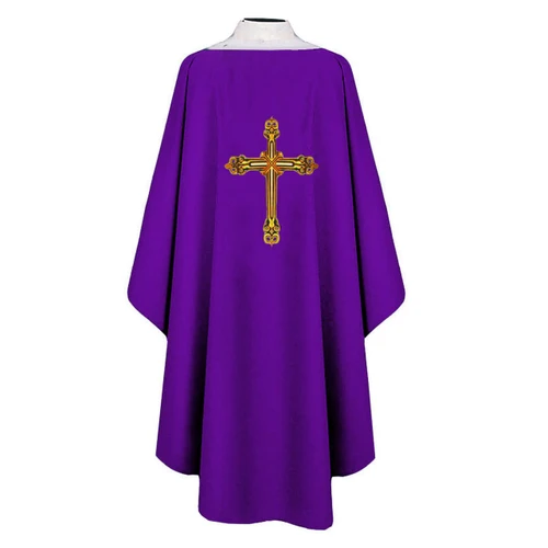 BV 2026 Chasuble w/Embroidered Cross Design Purple
