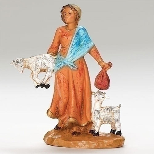 Melia, Goat Herder, Fontanini Village Figure