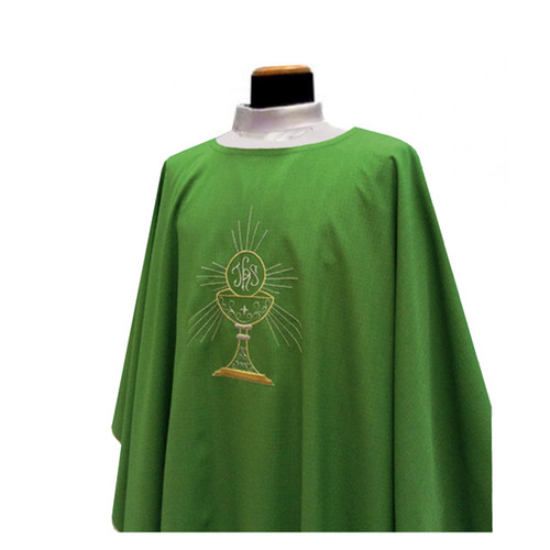 333 Chasuble in Micro Monastico from Solivar Green