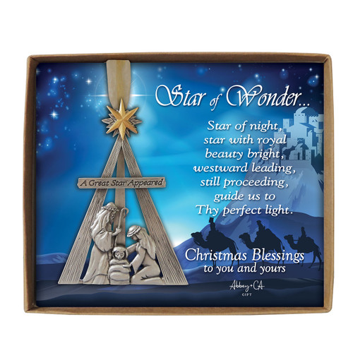 Nativity Ornament with Easel Back