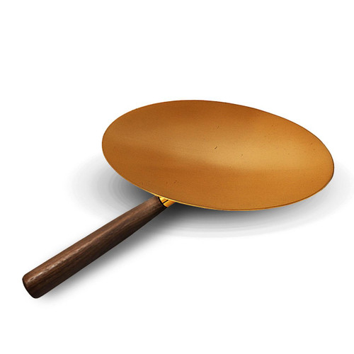 K539 Communion Paten with Offset Wood Handle