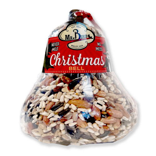 Christmas Bird Food Bell with Fruit and Nuts