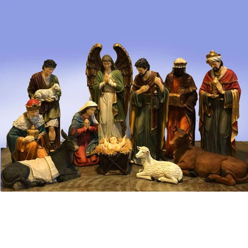 53388 72" 12 Piece Nativity Set in Fiberglass/Resin
