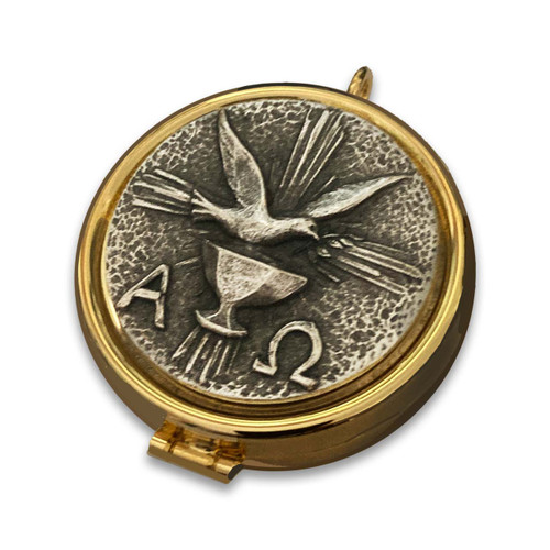 2023G 24K Gold Plate Pyx w/Dove