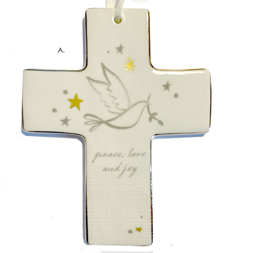Christmas Dove Cross - Style A. Christmas Dove Cross - Style A.