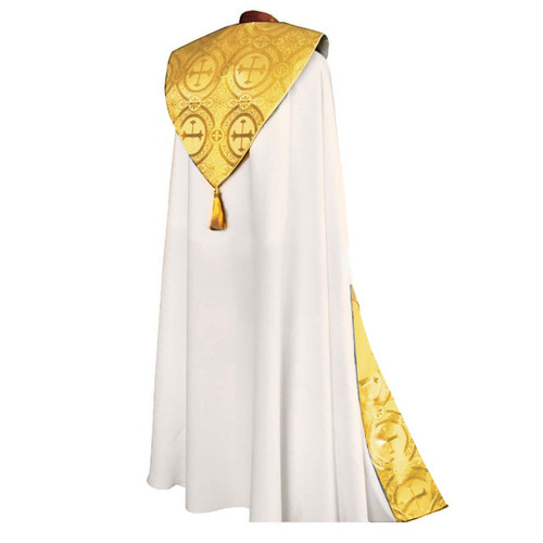 BV 2043 Cope with White and Gold Satin Brocade
