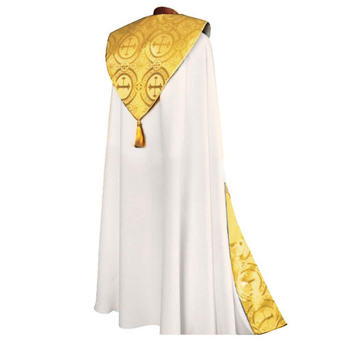 BV 2043 Cope with White and Gold Satin Brocade