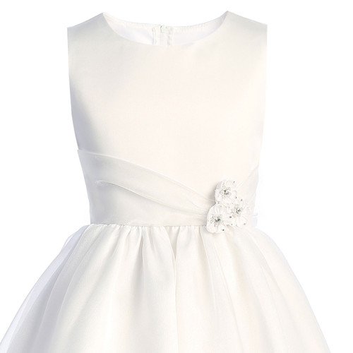 Front Detail of the Brigid First Communion Dress