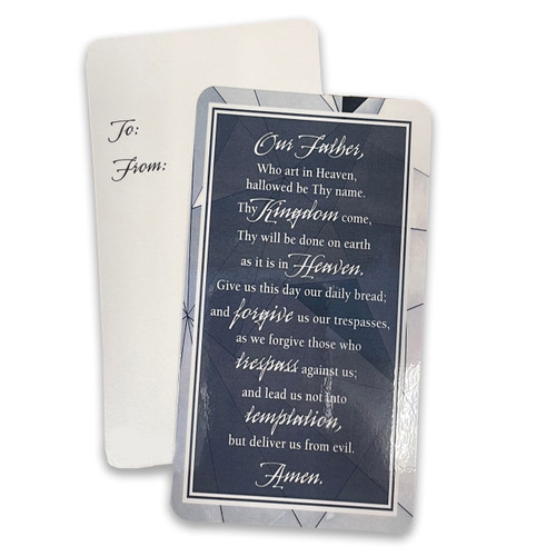 Catholic Lord's Prayer Bookmark Pocket Card