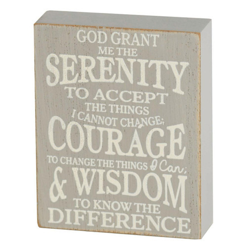 Tabletop Serenity Prayer Plaque