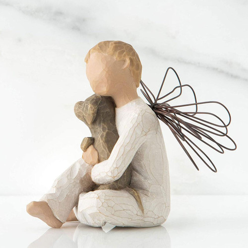 Side View of the Angel of Comfort by Willow Tree