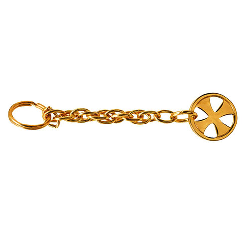 K136G  24K Gold Plate Tabernacle Key Ring